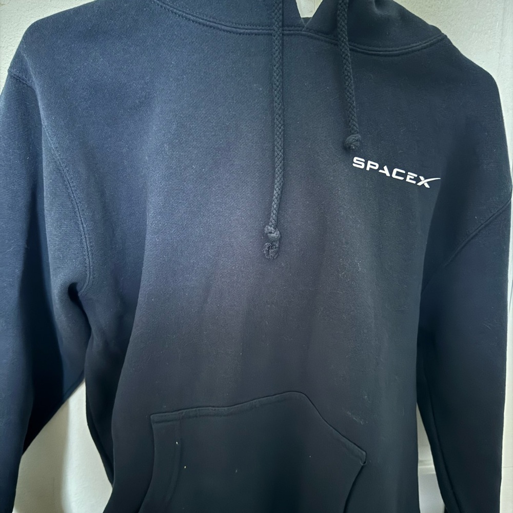 Space X Black Hoodie